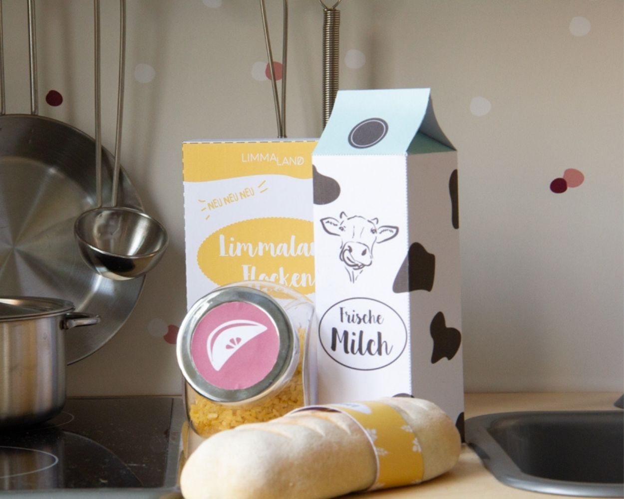 Bastelset DIY Zubehör für Kinderküche & Kaufladen